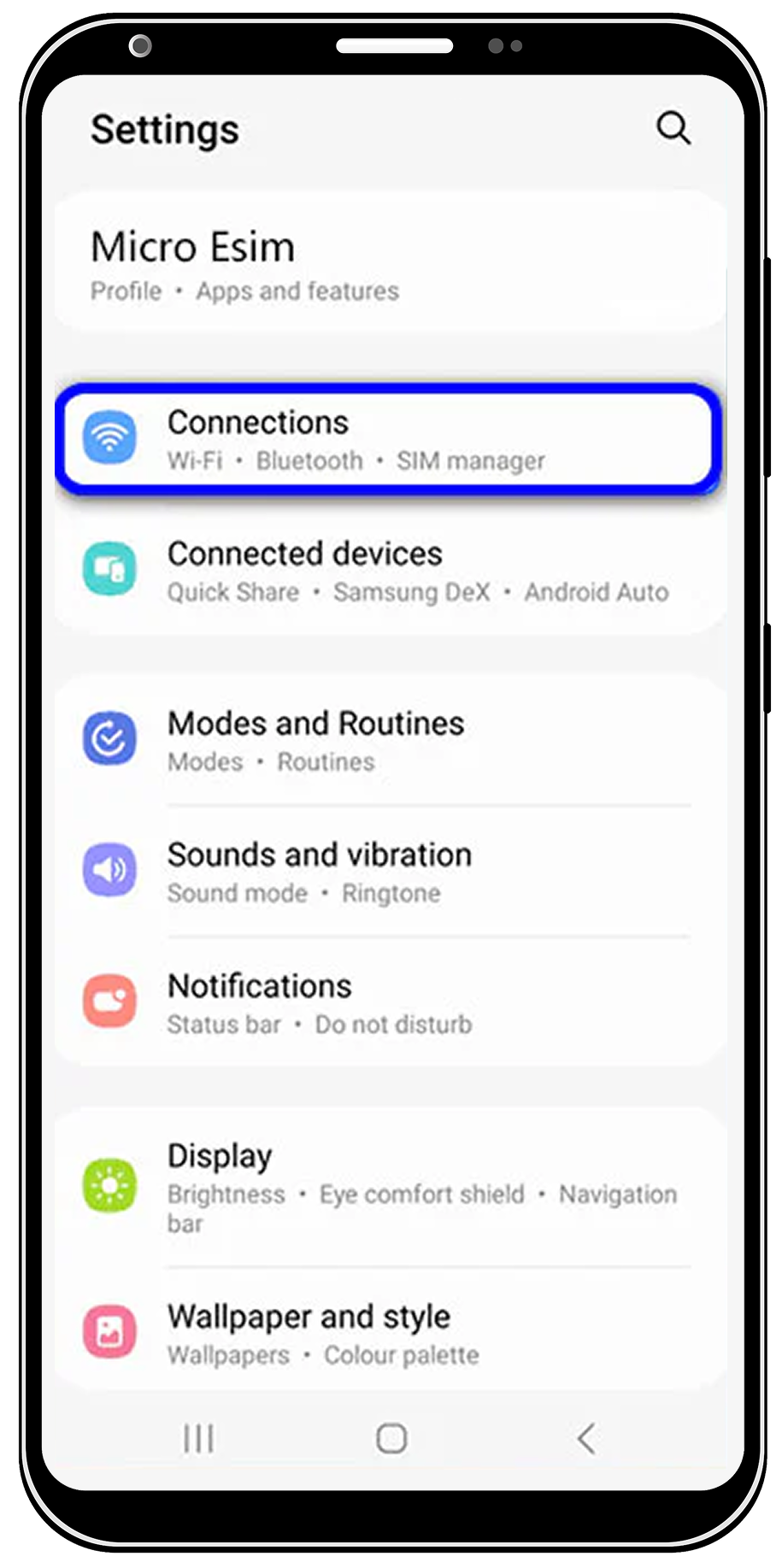 Settings Menu