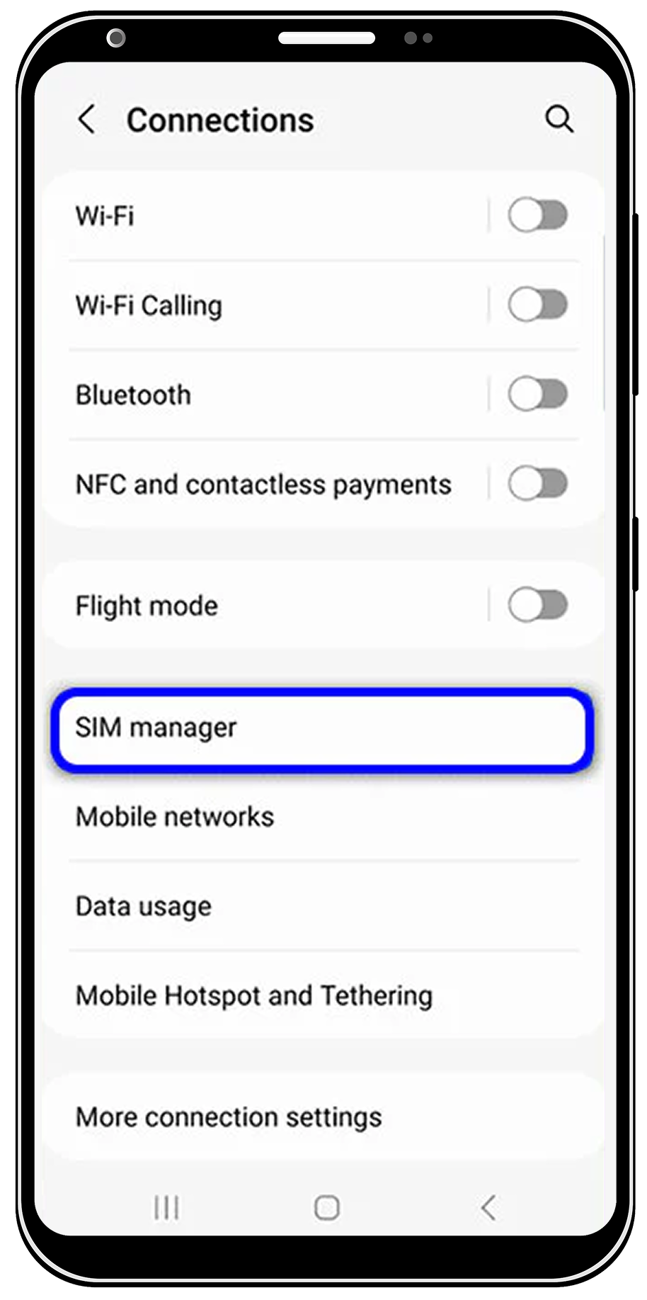 Connections Menu