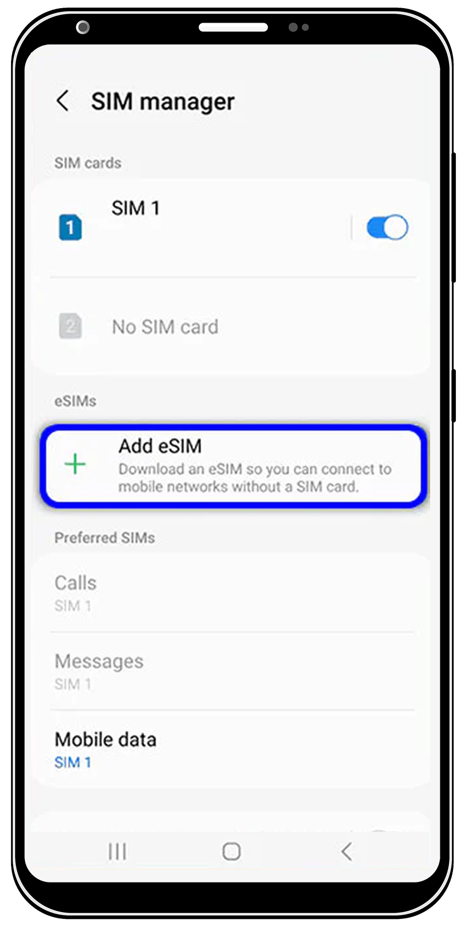 SIM Manager Menu