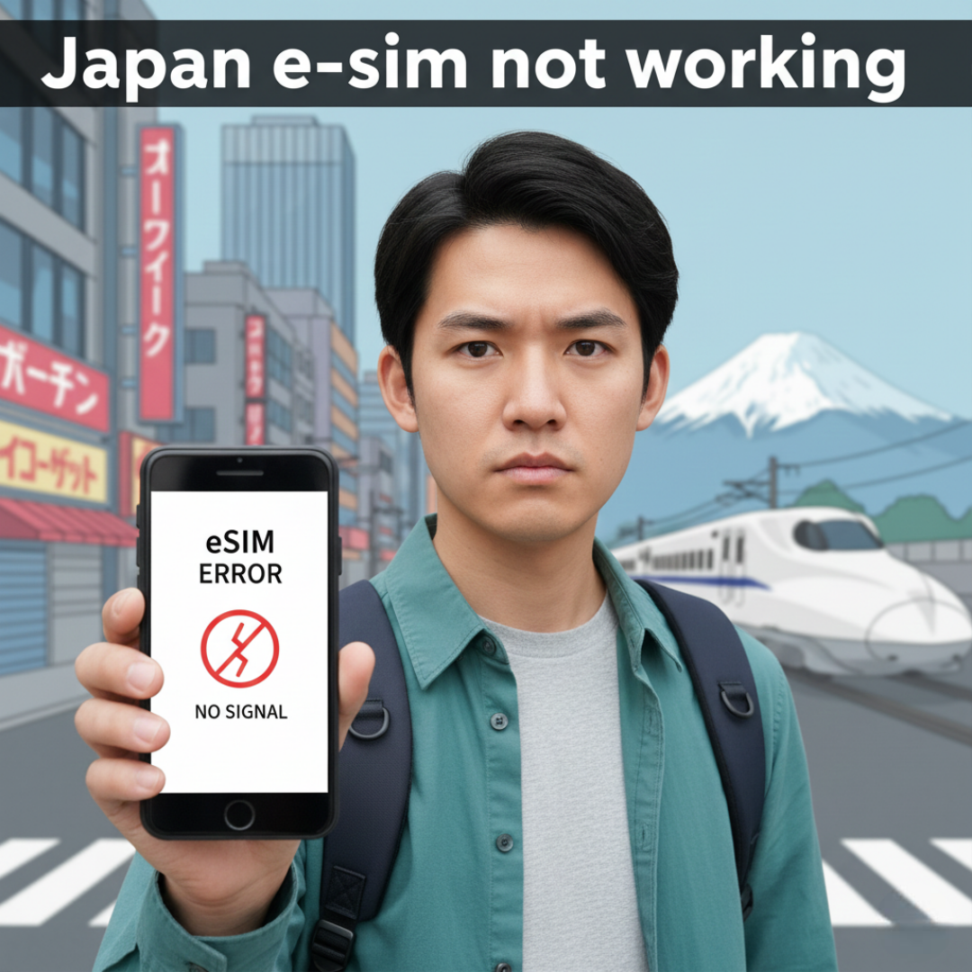 Japan eSIM Not Working? 7 Common Issues and How to Fix Them